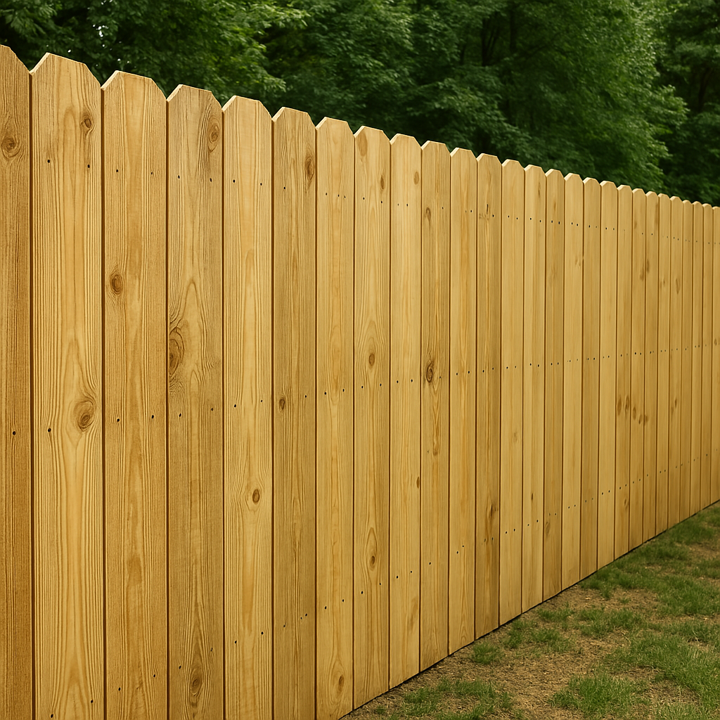 Treated Pine Fence Installation