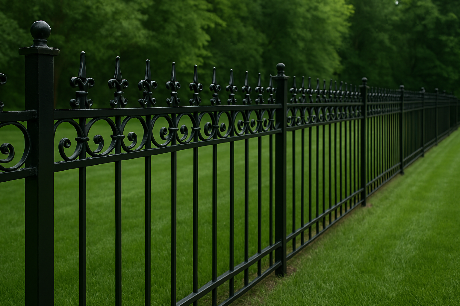 Wrought Iron Fence Installation