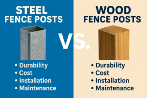Steel vs Wood Posts in Kansas City