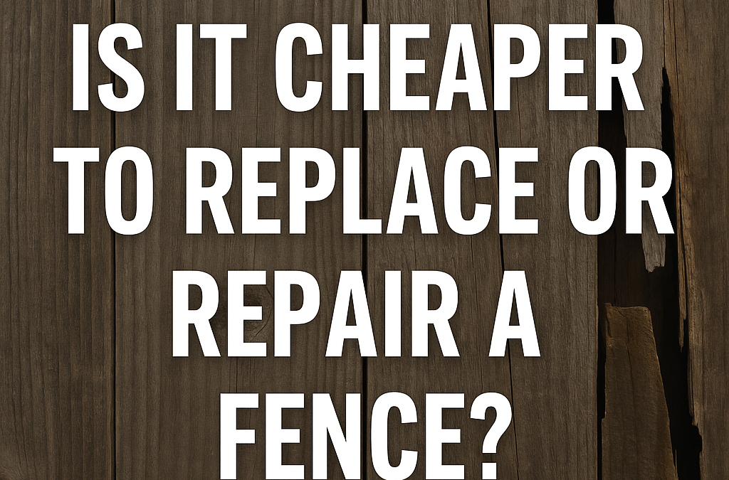 Is it cheaper to replace or repair a fence