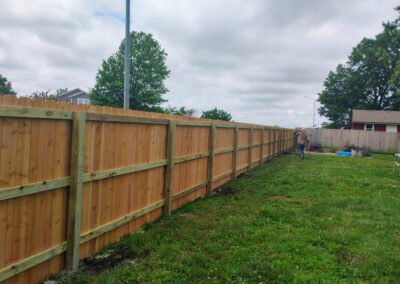 New fence in Spring Hill